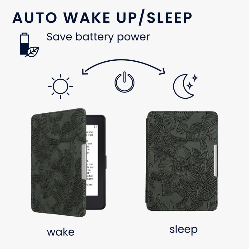 kwmobile Schutzhülle für Amazon Kindle Paperwhite Hülle - eReader Flip Case mit Auto Sleep Funktion
