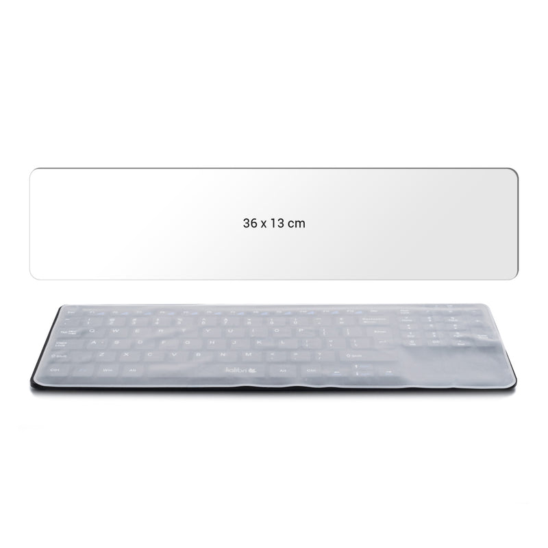 kwmobile Tastaturschutz für 15" - 17" Laptop / Notebook / Ultrabook - Keyboard Cover - Abdeckung unbeschriftet
