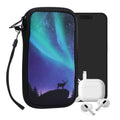 kwmobile Handytasche für Smartphones - Handy Tasche Hülle Cover Case Schutzhülle - Vögel Ast - 15,2 x 8,3 cm Innenmaße