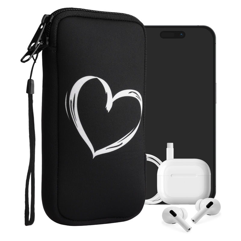 kwmobile Handytasche für Smartphones - Handy Tasche Hülle Cover Case Schutzhülle - Vögel Ast - 15,2 x 8,3 cm Innenmaße