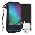 kwmobile Handytasche für Smartphones - Handy Tasche Hülle Cover Case Schutzhülle - Vögel Ast - 15,2 x 8,3 cm Innenmaße