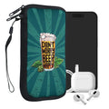 kwmobile Handytasche für Smartphones - Handy Tasche Hülle Cover Case Schutzhülle - Vögel Ast - 15,2 x 8,3 cm Innenmaße