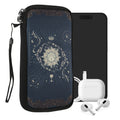 kwmobile Handytasche für Smartphones - Handy Tasche Hülle Cover Case Schutzhülle - Vögel Ast - 15,2 x 8,3 cm Innenmaße