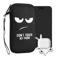kwmobile Handytasche für Smartphones - Handy Tasche Hülle Cover Case Schutzhülle - Vögel Ast - 15,2 x 8,3 cm Innenmaße