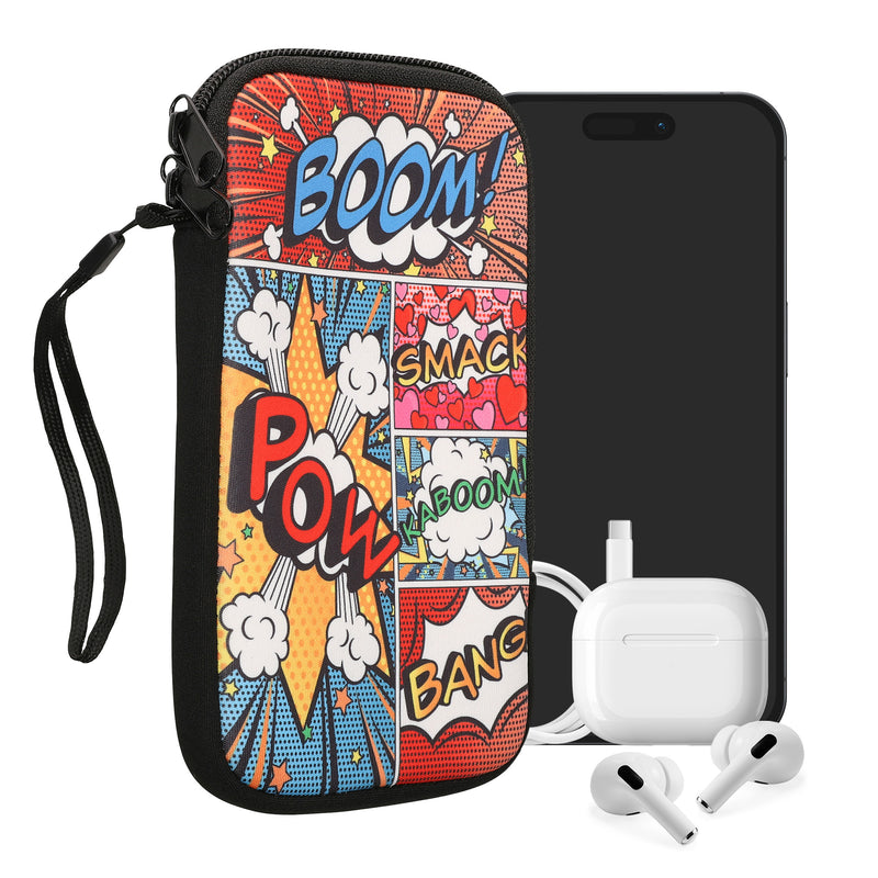 kwmobile Handytasche für Smartphones - Handy Tasche Hülle Cover Case Schutzhülle - Vögel Ast - 15,2 x 8,3 cm Innenmaße