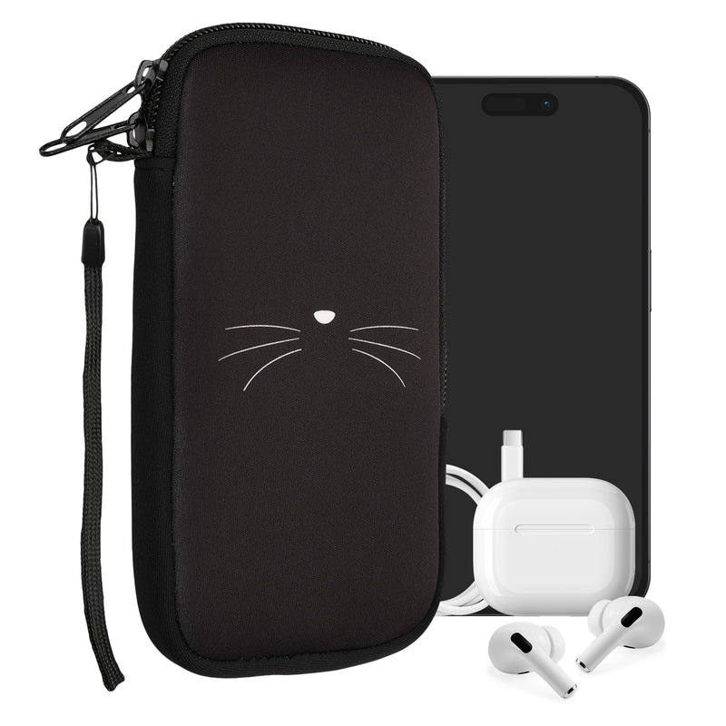 kwmobile Handytasche für Smartphones - Handy Tasche Hülle Cover Case Schutzhülle - Vögel Ast - 15,2 x 8,3 cm Innenmaße