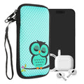 kwmobile Handytasche für Smartphones - Handy Tasche Hülle Cover Case Schutzhülle - Vögel Ast - 15,2 x 8,3 cm Innenmaße