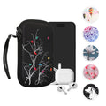 kwmobile Handytasche für Smartphones S - 4,5" - Neopren Handy Tasche Hülle Cover Case Schutzhülle - Neugierige Katze Grau Schwarz - 14,4 x 8,3 cm Innenmaße Grau S [dsg04]