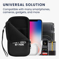 kwmobile Handytasche für Smartphones - Handy Tasche Hülle Cover Case Schutzhülle - Vögel Ast - 15,2 x 8,3 cm Innenmaße