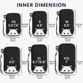 kwmobile Handytasche für Smartphones - Handy Tasche Hülle Cover Case Schutzhülle - Vögel Ast - 15,2 x 8,3 cm Innenmaße