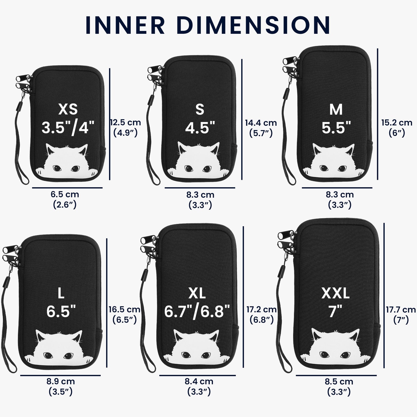 kwmobile Handytasche für Smartphones - Handy Tasche Hülle Cover Case Schutzhülle - Vögel Ast - 15,2 x 8,3 cm Innenmaße