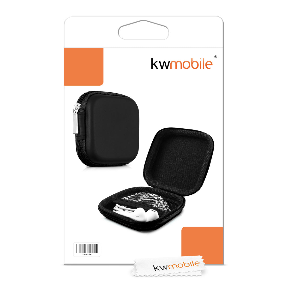 kwmobile In-Ear Kopfhörer Tasche - In Ear Headphones Schutztasche - Earphones Etui Case Cover Hülle für Kopfhörer
