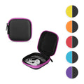 kwmobile In-Ear Kopfhörer Tasche - In Ear Headphones Schutztasche - Earphones Etui Case Cover Hülle für Kopfhörer in Gelb Schwarz Gelb  