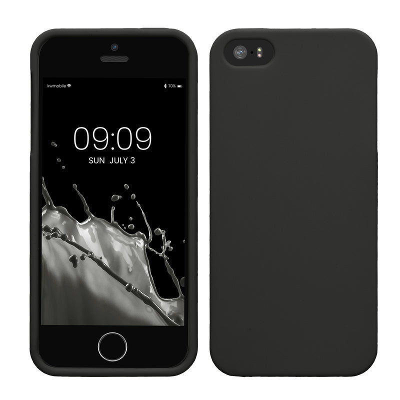 kwmobile Handyhülle für Apple iPhone SE (1.Gen 2016) / iPhone 5 / iPhone 5S Hülle - Kabelloses Laden - Schutzhülle Cover