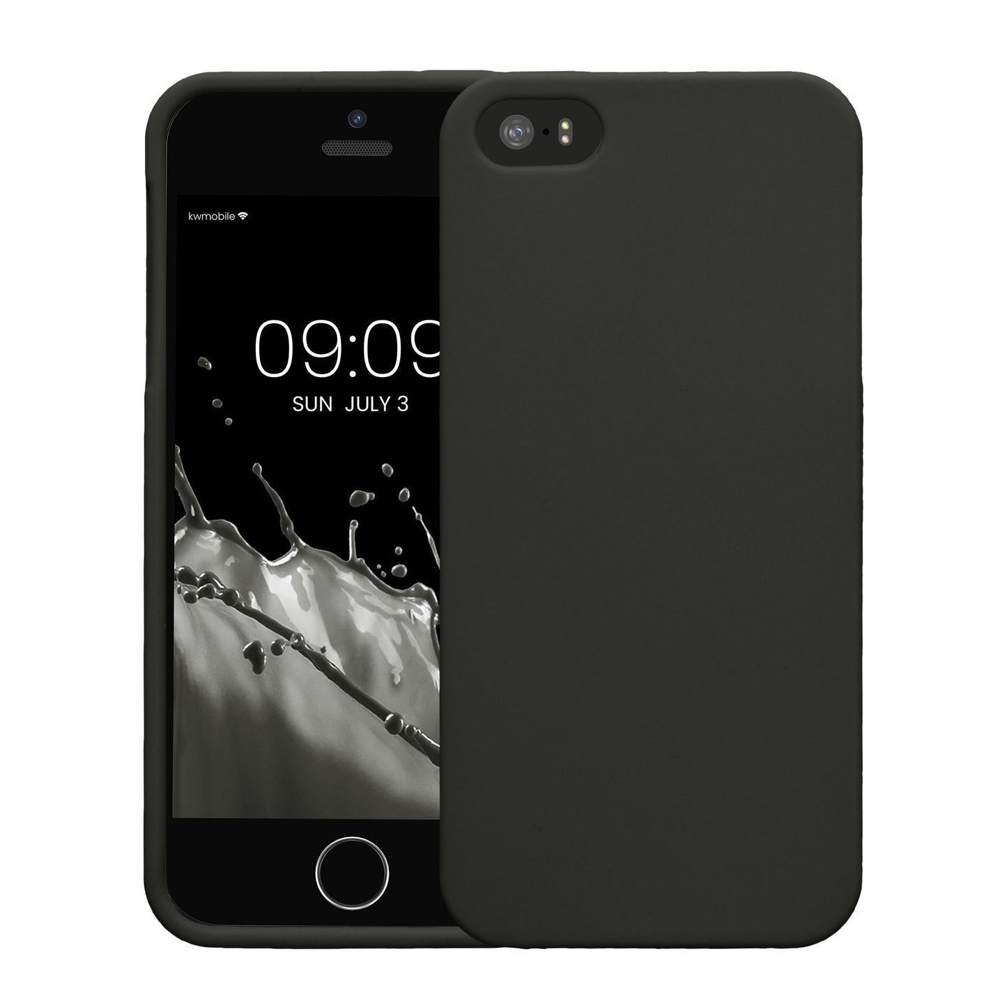 kwmobile Handyhülle für Apple iPhone SE (1.Gen 2016) / iPhone 5 / iPhone 5S Hülle - Kabelloses Laden - Schutzhülle Cover