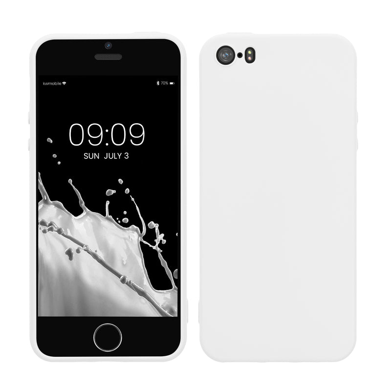 kwmobile Handyhülle für Apple iPhone SE (1.Gen 2016) / iPhone 5 / iPhone 5S Hülle - Kabelloses Laden - Schutzhülle Cover