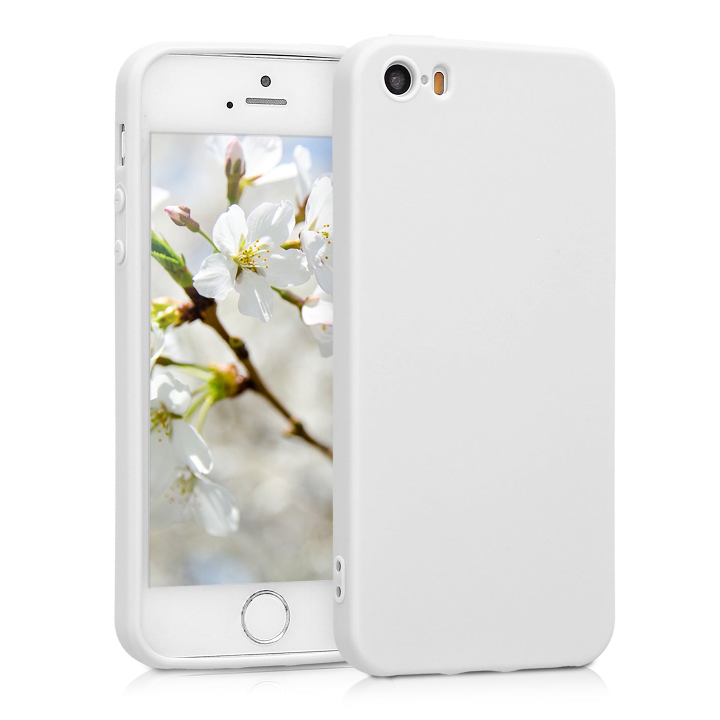 kwmobile Handyhülle für Apple iPhone SE (1.Gen 2016) / iPhone 5 / iPhone 5S Hülle - Kabelloses Laden - Schutzhülle Cover