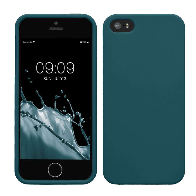 kwmobile Handyhülle für Apple iPhone SE (1.Gen 2016) / iPhone 5 / iPhone 5S Hülle - Kabelloses Laden - Schutzhülle Cover
