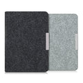 kwmobile Hülle kompatibel mit Tolino Shine (2013) - Filz Stoff eReader Schutzhülle Cover Case - Dunkelgrau Dunkelgrau  