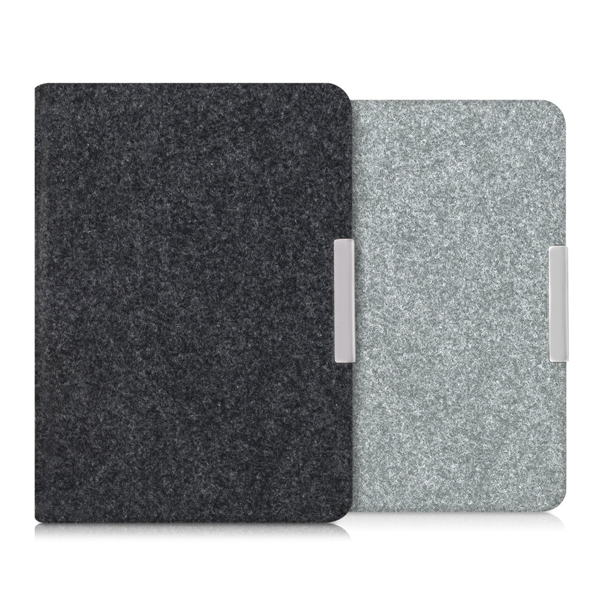 kwmobile Hülle kompatibel mit Tolino Shine (2013) - Filz Stoff eReader Schutzhülle Cover Case - Dunkelgrau Dunkelgrau  