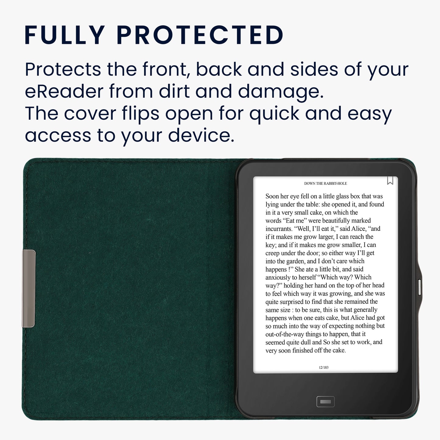 kwmobile Hülle kompatibel mit Tolino Vision 1 / 2 / 3 / 4 HD eReader Schutzhülle Cover Case