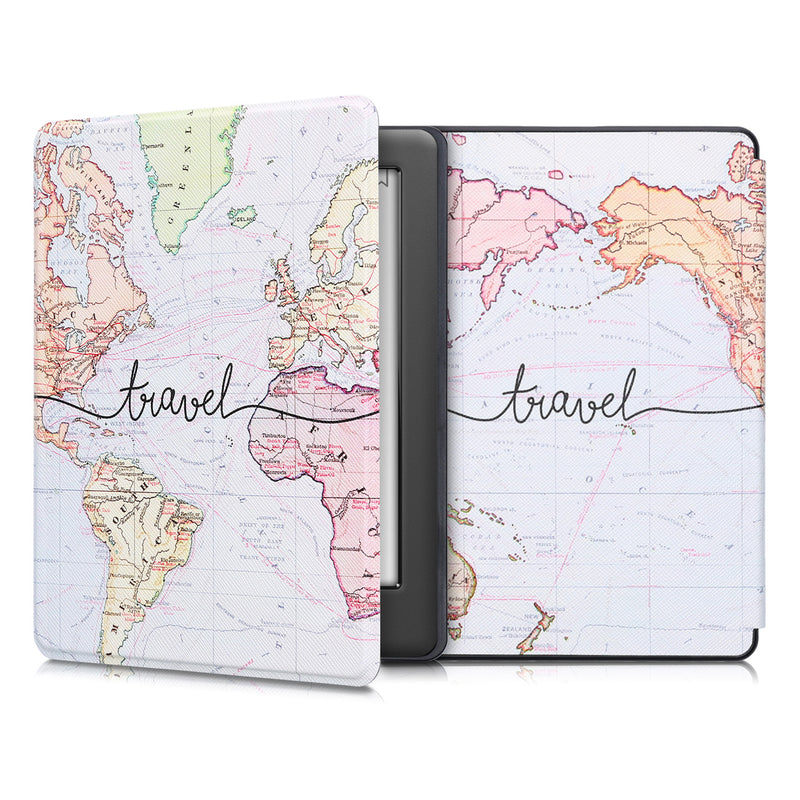 kwmobile Schutzhülle für Kobo Glo HD / Touch 2.0 Hülle - eReader Flip Case mit Auto Sleep Funktion - Galaxie Baum Wiese