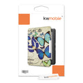 kwmobile Schutzhülle für Kobo Glo HD / Touch 2.0 Hülle - eReader Flip Case mit Auto Sleep Funktion - Schmetterlinge Vintage
