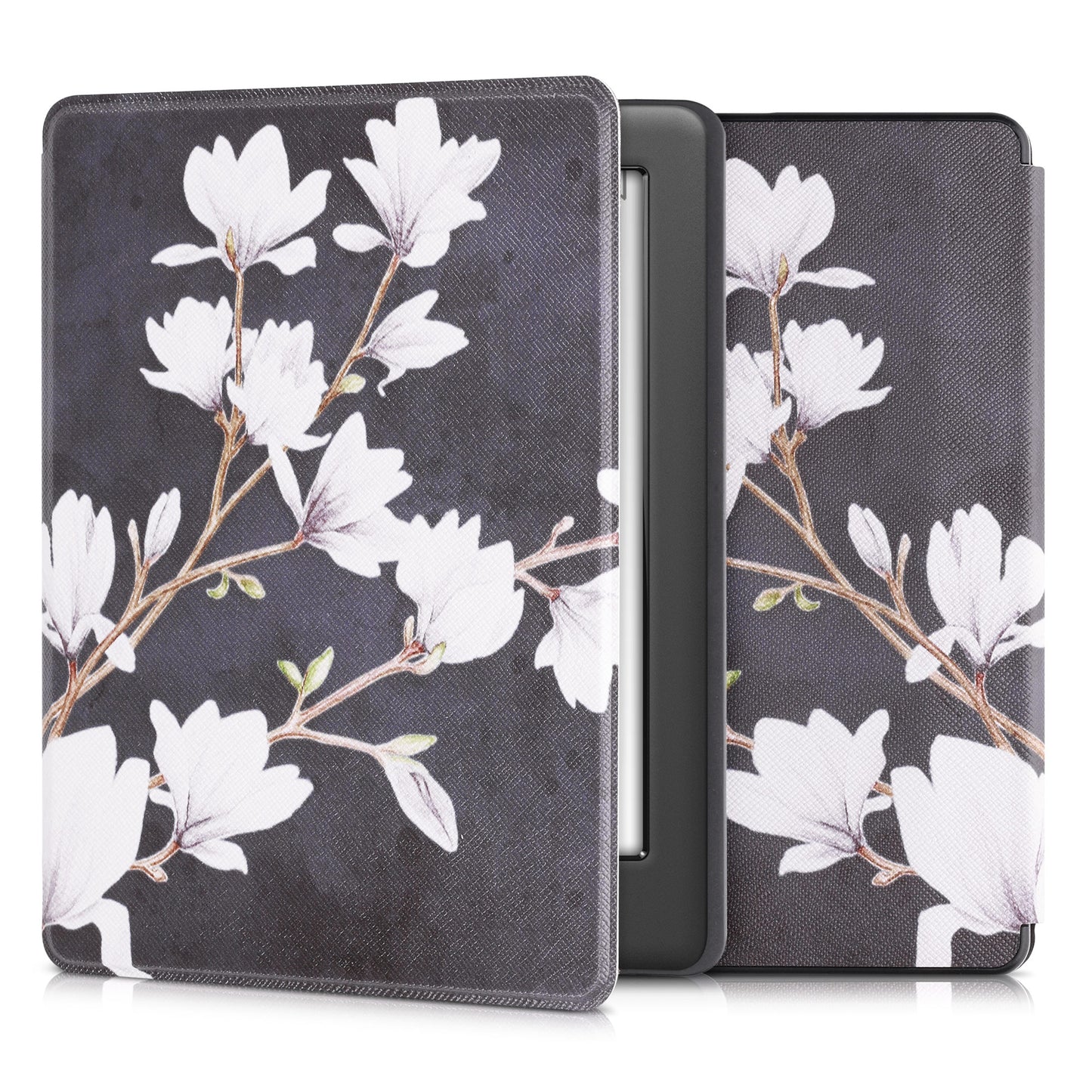 kwmobile Schutzhülle für Kobo Glo HD / Touch 2.0 Hülle - eReader Flip Case mit Auto Sleep Funktion - Schmetterlinge Vintage