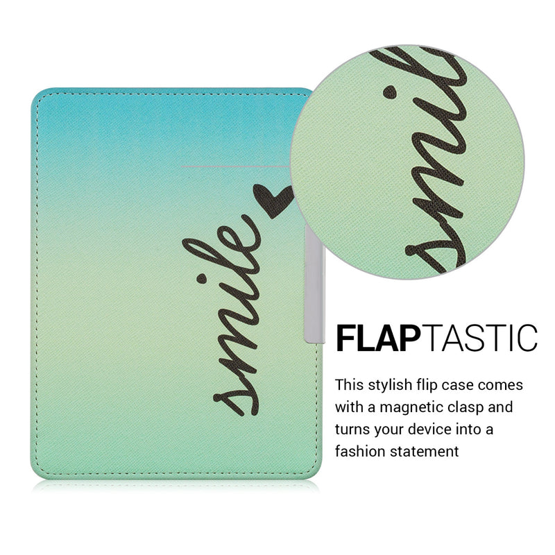 kwmobile Schutzhülle für Kobo Glo HD / Touch 2.0 Hülle - eReader Flip Case mit Auto Sleep Funktion - Schmetterlinge Vintage