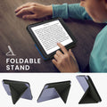 kwmobile Schutzhülle für Tolino Vision 1 / 2 / 3 / 4 HD Hülle - Case - eReader Klapphülle mit Auto Sleep Funktion - Cover mit Ständer