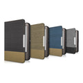 kwmobile Hülle kompatibel mit Tolino Shine (2013) - Canvas eReader Schutzhülle Cover Case - Grau Schwarz Grau  