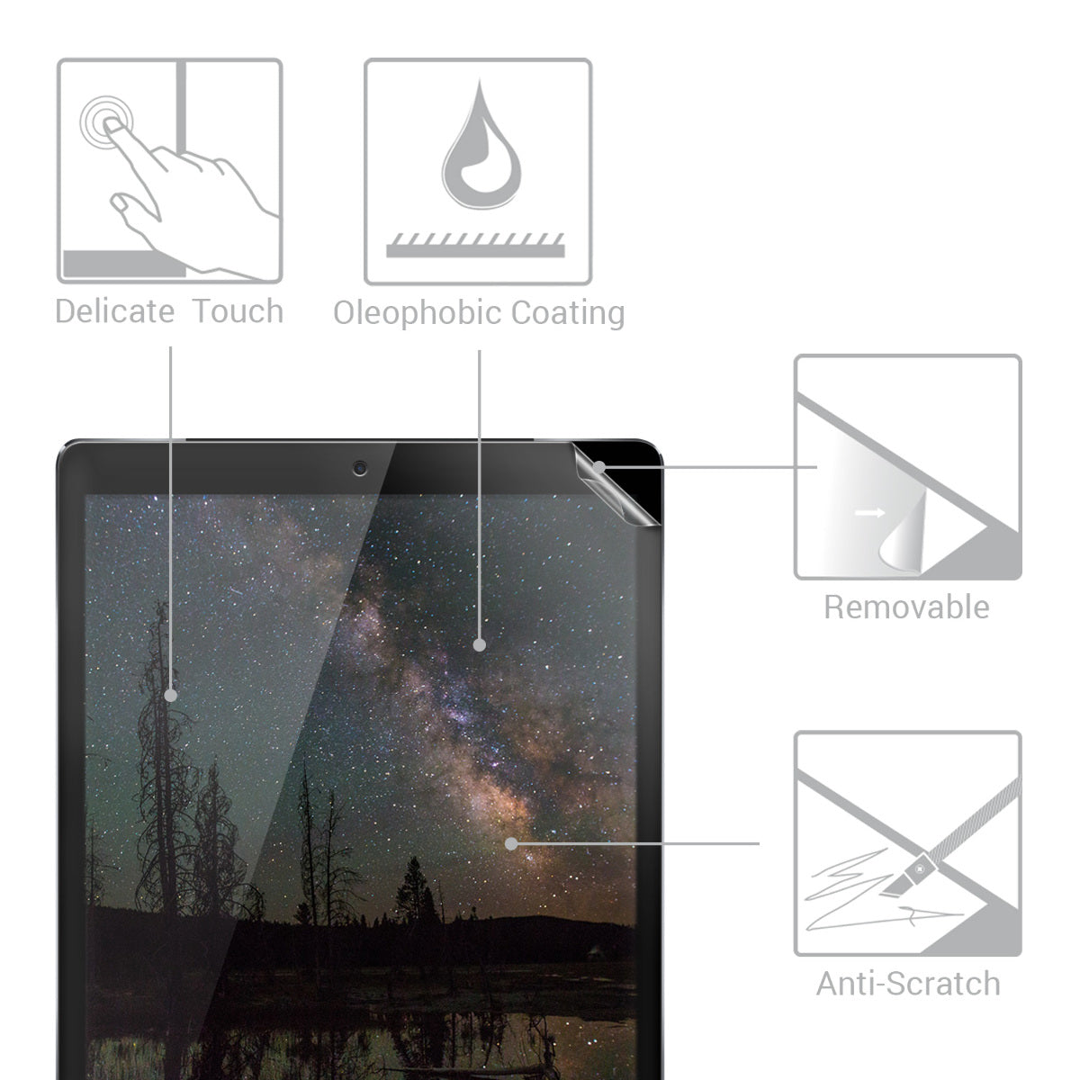 Folie kompatibel mit Apple iPad Pro 12,9" (2015 / 2017)