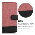 kwmobile Wallet Case kompatibel mit Apple iPhone SE (1.Gen 2016) / iPhone 5 / iPhone 5S - Hülle mit Ständer - Handyhülle Kartenfächer Schwarz