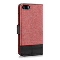 kwmobile Wallet Case kompatibel mit Apple iPhone SE (1.Gen 2016) / iPhone 5 / iPhone 5S - Hülle mit Ständer - Handyhülle Kartenfächer Schwarz