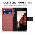 kwmobile Wallet Case kompatibel mit Apple iPhone SE (1.Gen 2016) / iPhone 5 / iPhone 5S - Hülle mit Ständer - Handyhülle Kartenfächer Schwarz