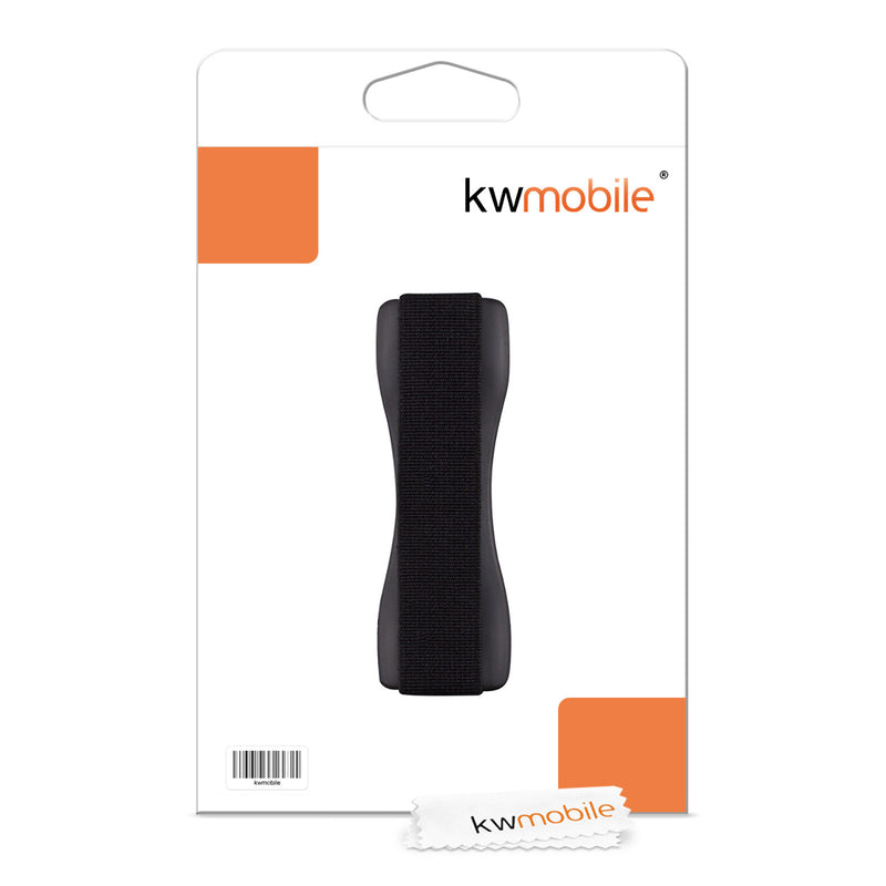kwmobile Smartphone Fingerhalter Griff Halter - Selbstklebende Handy Fingerhalterung - kompatibel mit iPhone Samsung Sony Handys