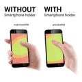 kwmobile Smartphone Fingerhalter Griff Halter - Selbstklebende Handy Fingerhalterung - kompatibel mit iPhone Samsung Sony Handys