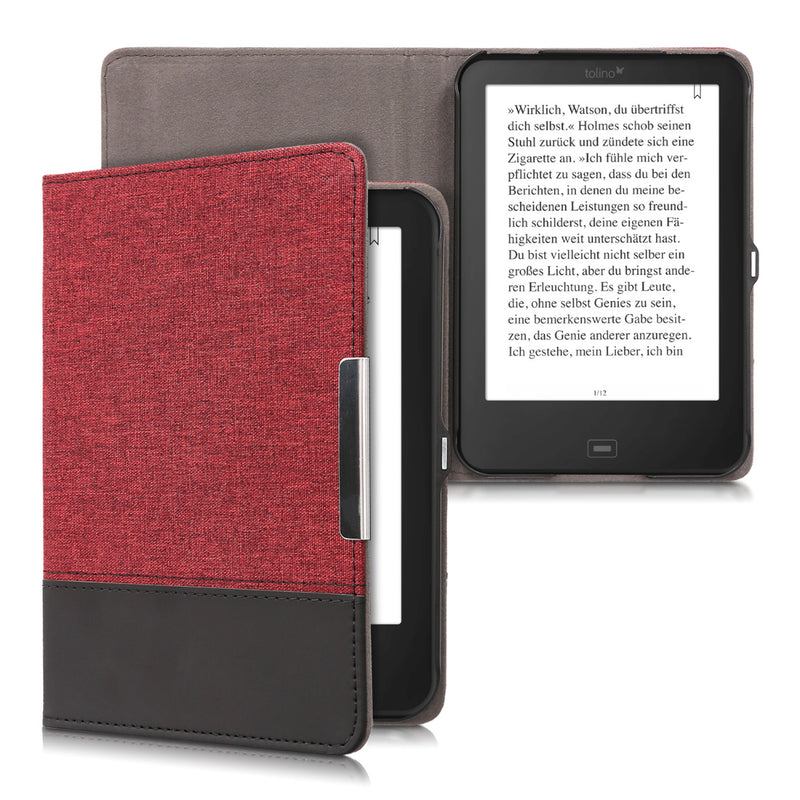 kwmobile Hülle kompatibel mit Tolino Shine 2 HD Schutzhülle Cover Case