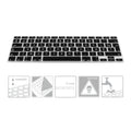 kwmobile Tastaturschutz AZERTY (Frankreich, Belgien) kompatibel mit Apple MacBook Air 13''/Pro Retina 13''/15'' (bis Mitte 2016) A1369, A1466, A1502, A1425, A1398