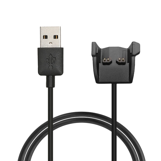 kwmobile USB Kabel Charger kompatibel mit Garmin Vivosmart HR Plus/Approach X40 Ladekabel - Smart Watch Ersatzkabel - Fitnesstracker Aufladekabel in Schwarz Schwarz  