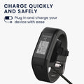 kwmobile USB Kabel Charger kompatibel mit Garmin Vivosmart HR Plus/Approach X40 Ladekabel Smart Watch Ersatzkabel Fitnesstracker Aufladekabel