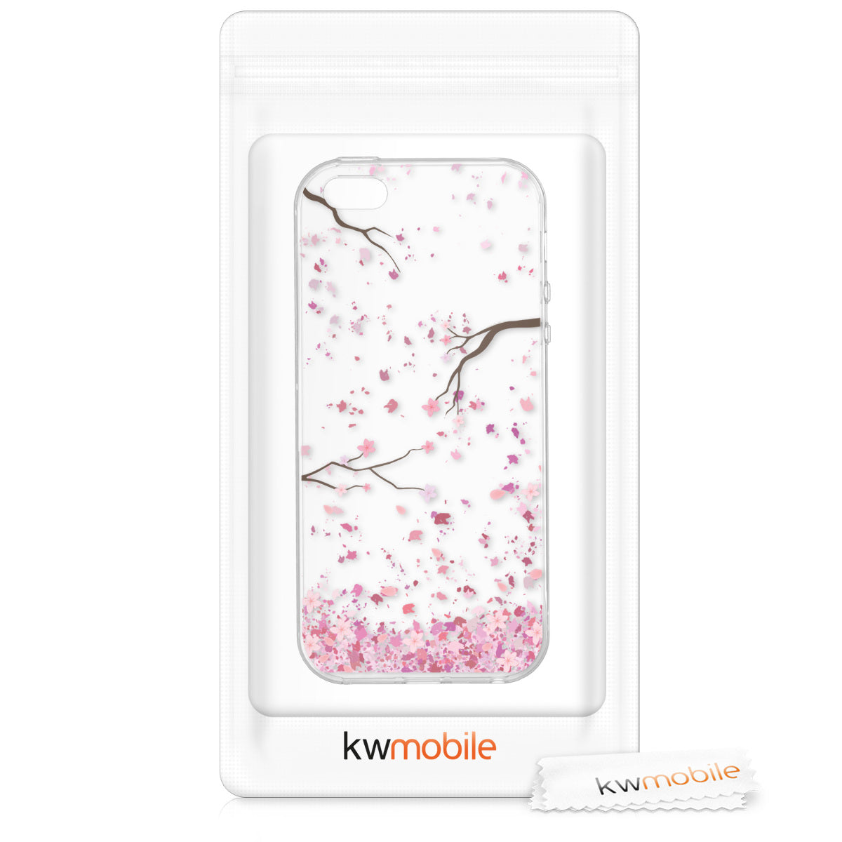 kwmobile Case kompatibel mit Apple iPhone SE (1.Gen 2016) / iPhone 5 / iPhone 5S - Hülle Silikon transparent