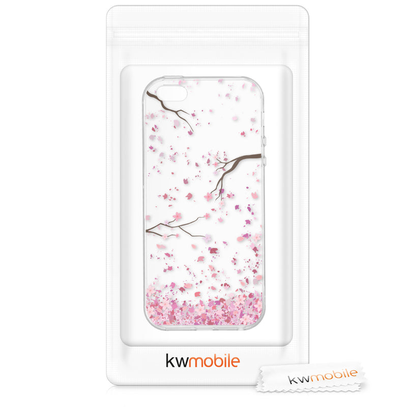 kwmobile Case kompatibel mit Apple iPhone SE (1.Gen 2016) / iPhone 5 / iPhone 5S - Hülle Silikon transparent
