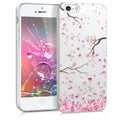 kwmobile Case kompatibel mit Apple iPhone SE (1.Gen 2016) / iPhone 5 / iPhone 5S - Hülle Silikon transparent