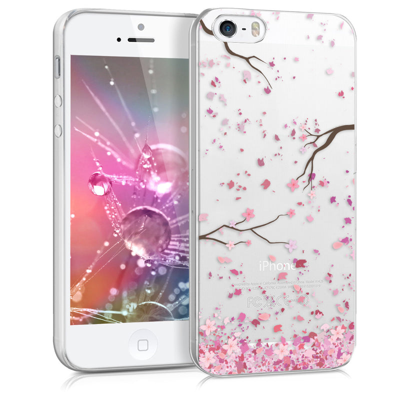kwmobile Case kompatibel mit Apple iPhone SE (1.Gen 2016) / iPhone 5 / iPhone 5S - Hülle Silikon transparent