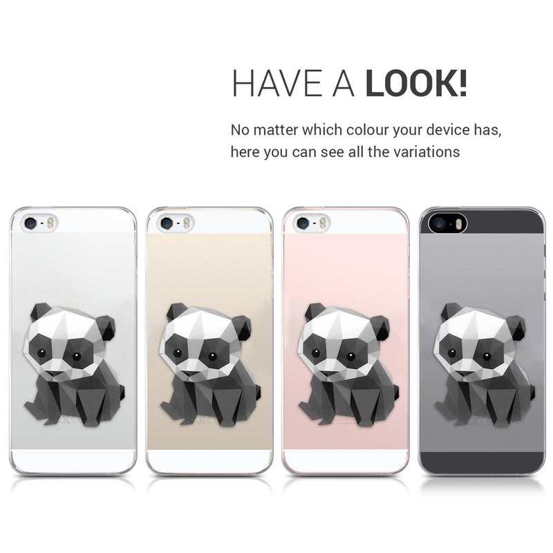 kwmobile Case kompatibel mit Apple iPhone SE (1.Gen 2016) / iPhone 5 / iPhone 5S - Hülle Silikon transparent
