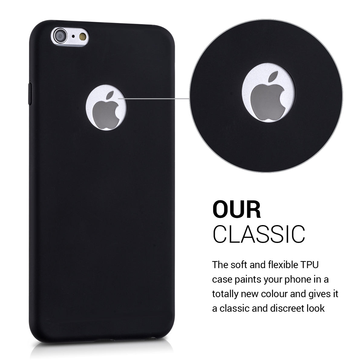 kwmobile Handyhülle für Apple iPhone 6 Plus / 6S Plus Hülle Kabelloses Laden Schutzhülle Cover