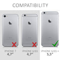 kwmobile Handyhülle für Apple iPhone 6 Plus / 6S Plus Hülle Kabelloses Laden Schutzhülle Cover