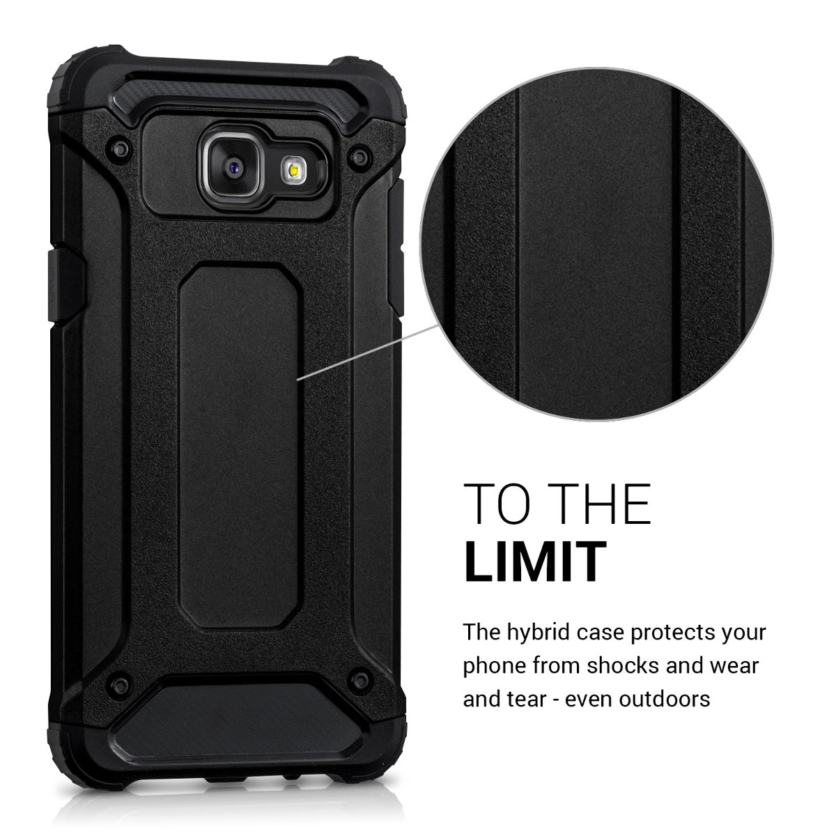 kwmobile Hülle kompatibel mit Samsung Galaxy A5 (2016) - Hybrid Handy Cover Handyhülle Case Schutzhülle