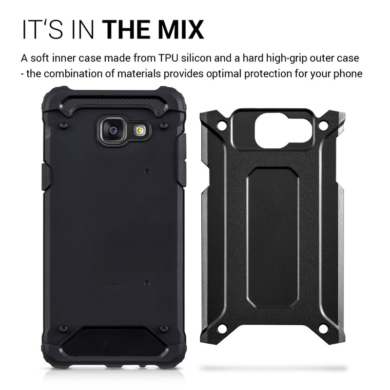 kwmobile Hülle kompatibel mit Samsung Galaxy A5 (2016) - Hybrid Handy Cover Handyhülle Case Schutzhülle